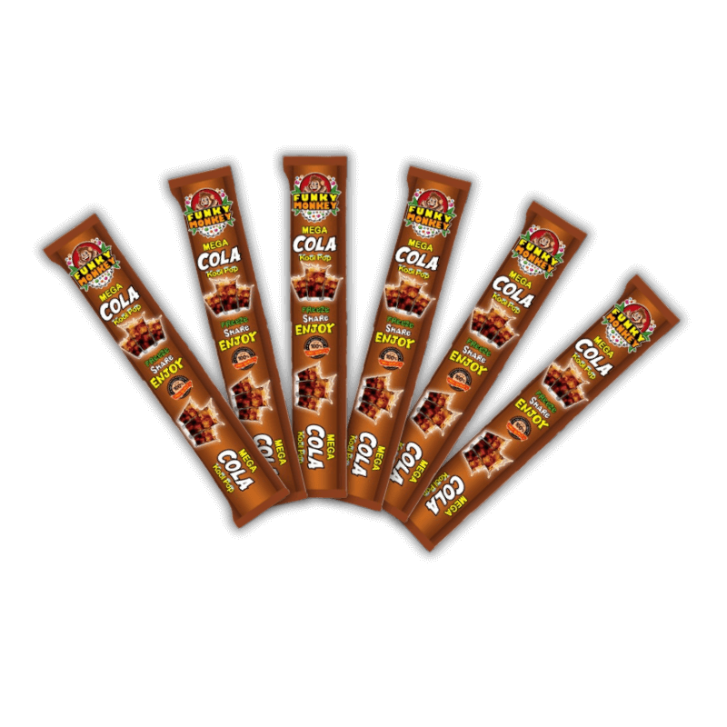 Pack of 6 Funky Monkey Cola Kool Pops
