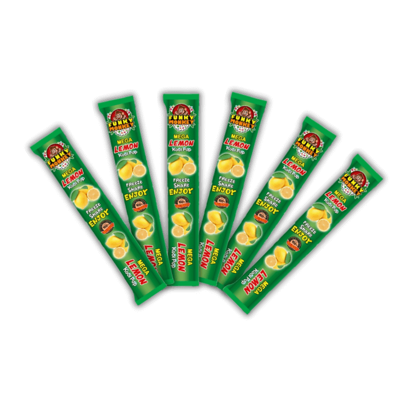Funky Monkey Mega Lemon Kool Pops (6 pcs )