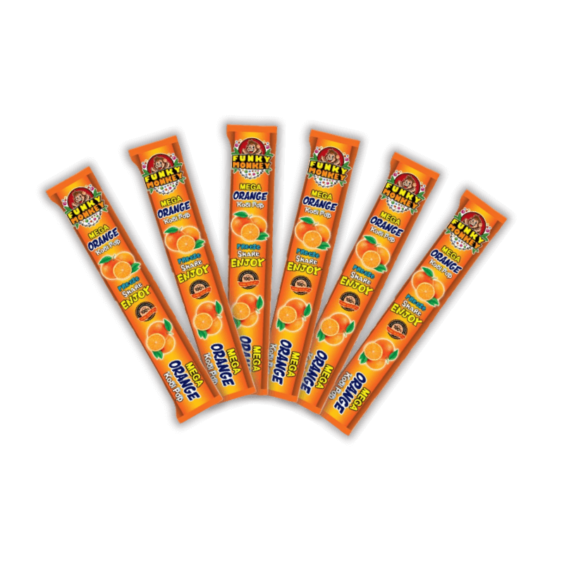 Funky Monkey Mega Orange Kool Pops(6pcs )